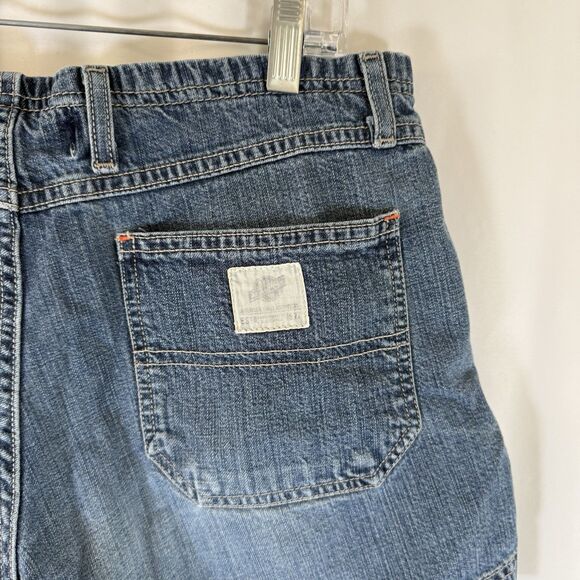 Vintage American Eagle Denim Shorts Womens 10 Medium Wash Button Fly Mexico Made - Picture 7 of 7